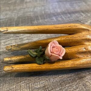 Elegant Pink Rose Brooch gorgeous and lightweight